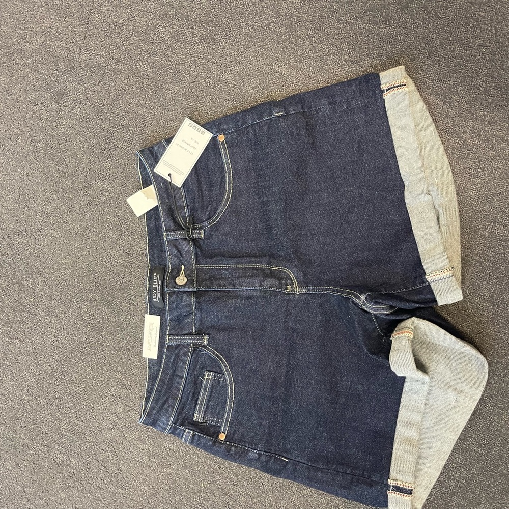 Judy Blue Dark Blue Denim Shorts